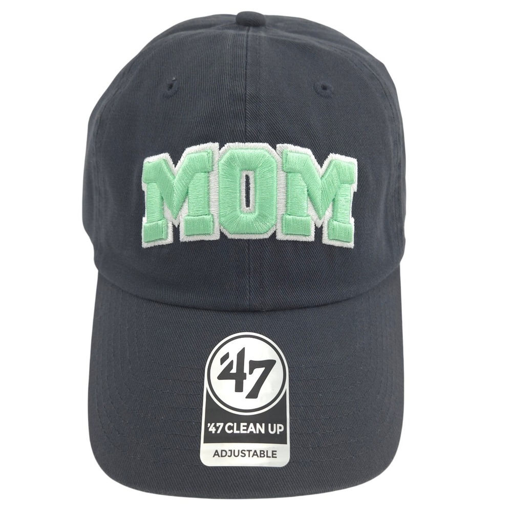 47 Brand "MOM" Clean Up Baseball Cap Women Navy Adjustable  Clean Up Hat NEW